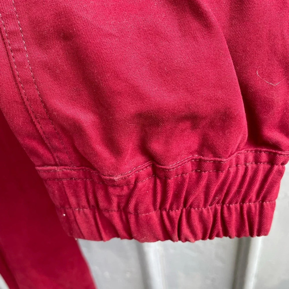 Rick Owens DRK SHDW  Tuta Maroon Cotton Twill Jumpsuit, Size XS - Picture 8 of 16